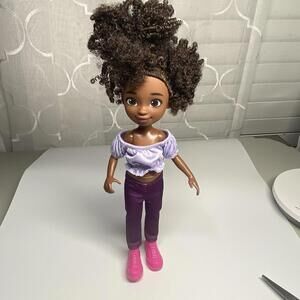 Mattel Karma’s World Doll purple Shirt, Pants Pink Shoes
